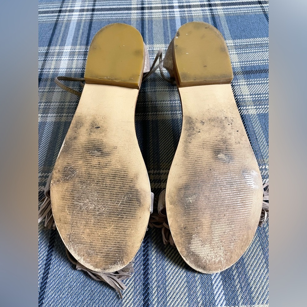 Steve Madden Sweetyy Fringe Lace-up Sandals